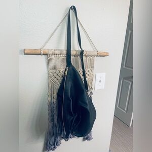 A New Day-Black/Gold Crossbody/Hobo Bag